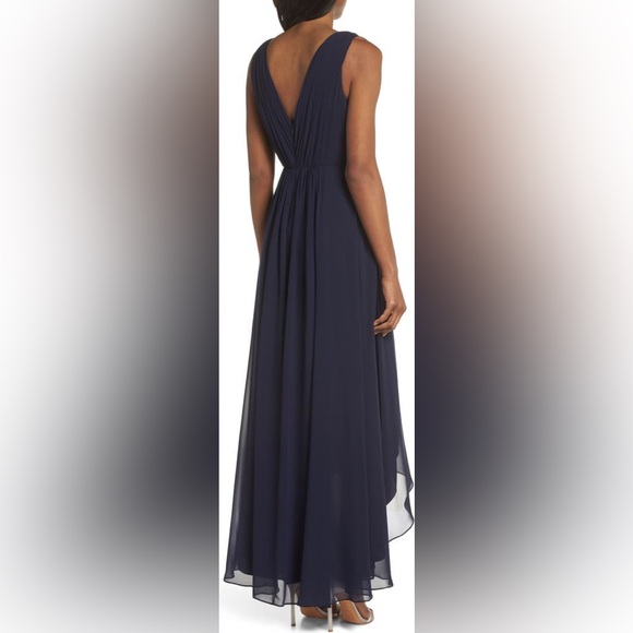 NWOT Eliza J Embellished High/Low Chiffon Dress - Picture 2 of 15